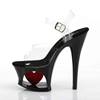 Pleaser - MOON708HRS Sandale à bride à la cheville, Pole dance chaussures - Chaussures de pole dance - Noir Product image